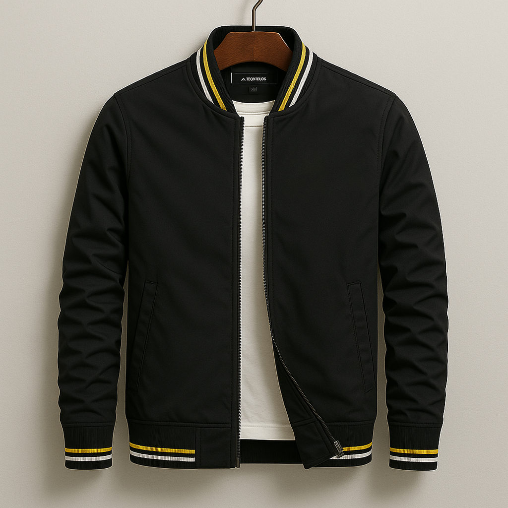 Chez Monsieur™ | Elegante Bomberjacke mit Streifen
