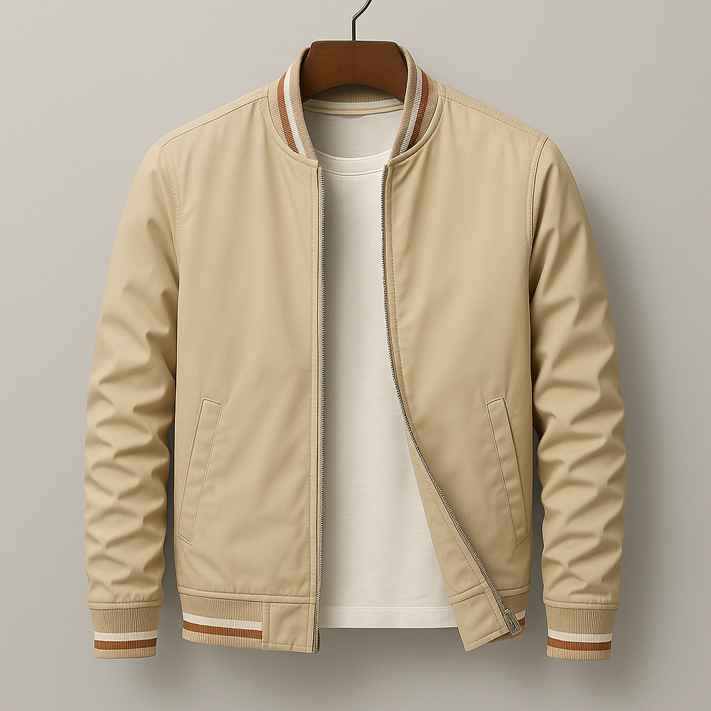 Chez Monsieur™ | Elegante Bomberjacke mit Streifen