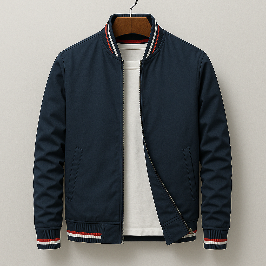Chez Monsieur™ | Elegante Bomberjacke mit Streifen