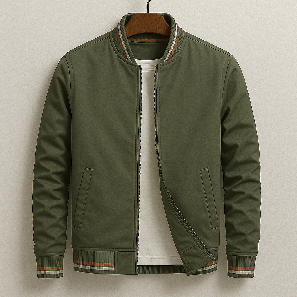Chez Monsieur™ | Elegante Bomberjacke mit Streifen