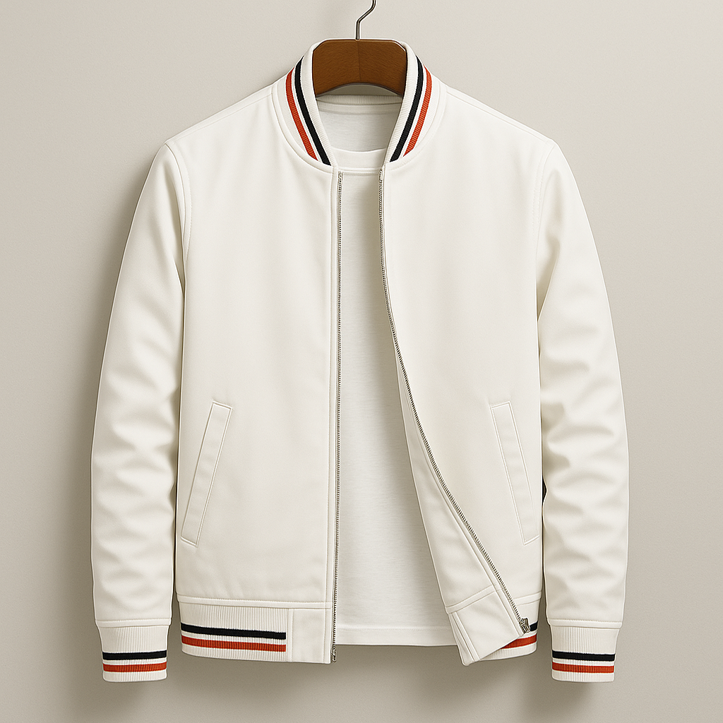 Chez Monsieur™ | Elegante Bomberjacke mit Streifen