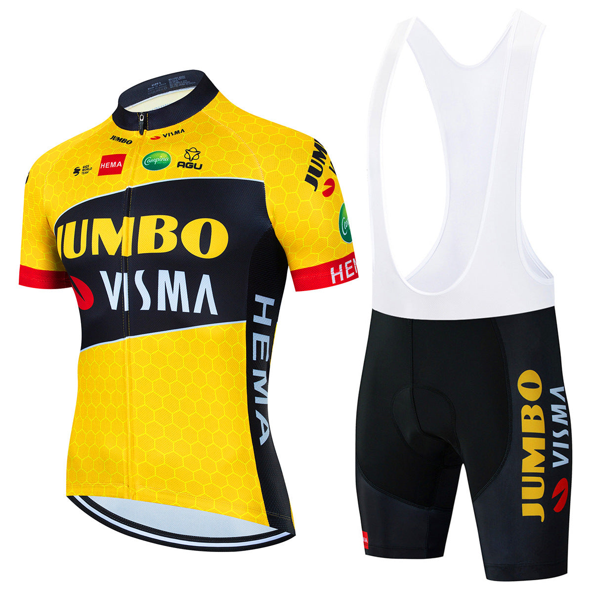 Jumbo Visma - Professionelles Radtrikot Set