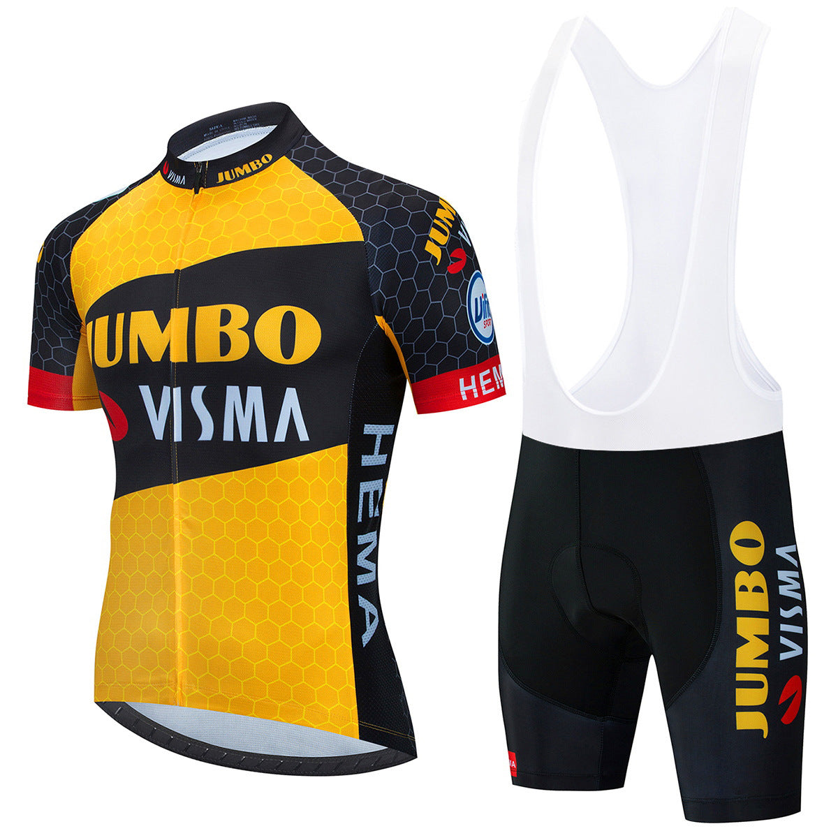 Jumbo Visma - Professionelles Radtrikot Set