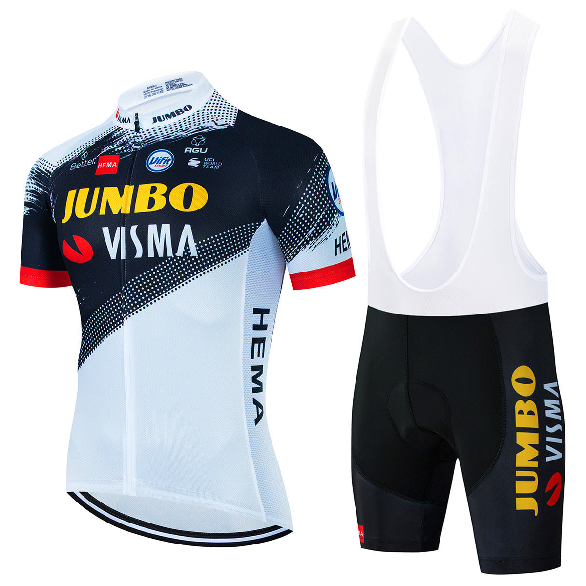 Jumbo Visma - Professionelles Radtrikot Set